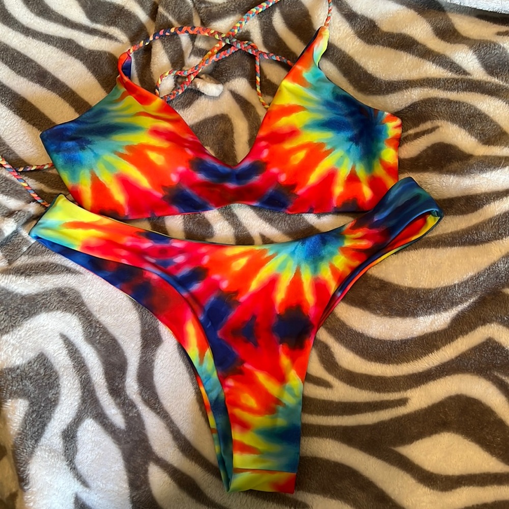 Tye dye bikini set